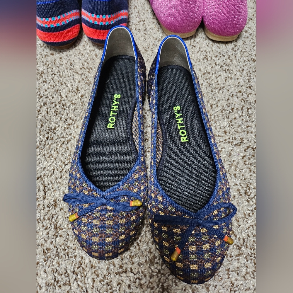 Rothy's Evening Metallic Flats